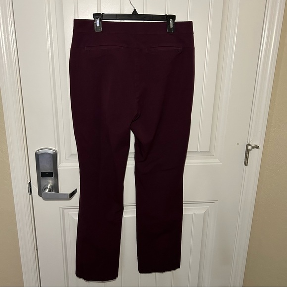 Soft Surroundings Burgundy Pull-On Straight Leg Dress Pants Size Large Tall - Picture 3 of 10